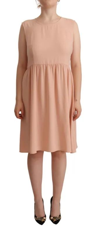 Beige Polyester Sleeveless Shift Knee Length Dress sold by Lord & Taylor