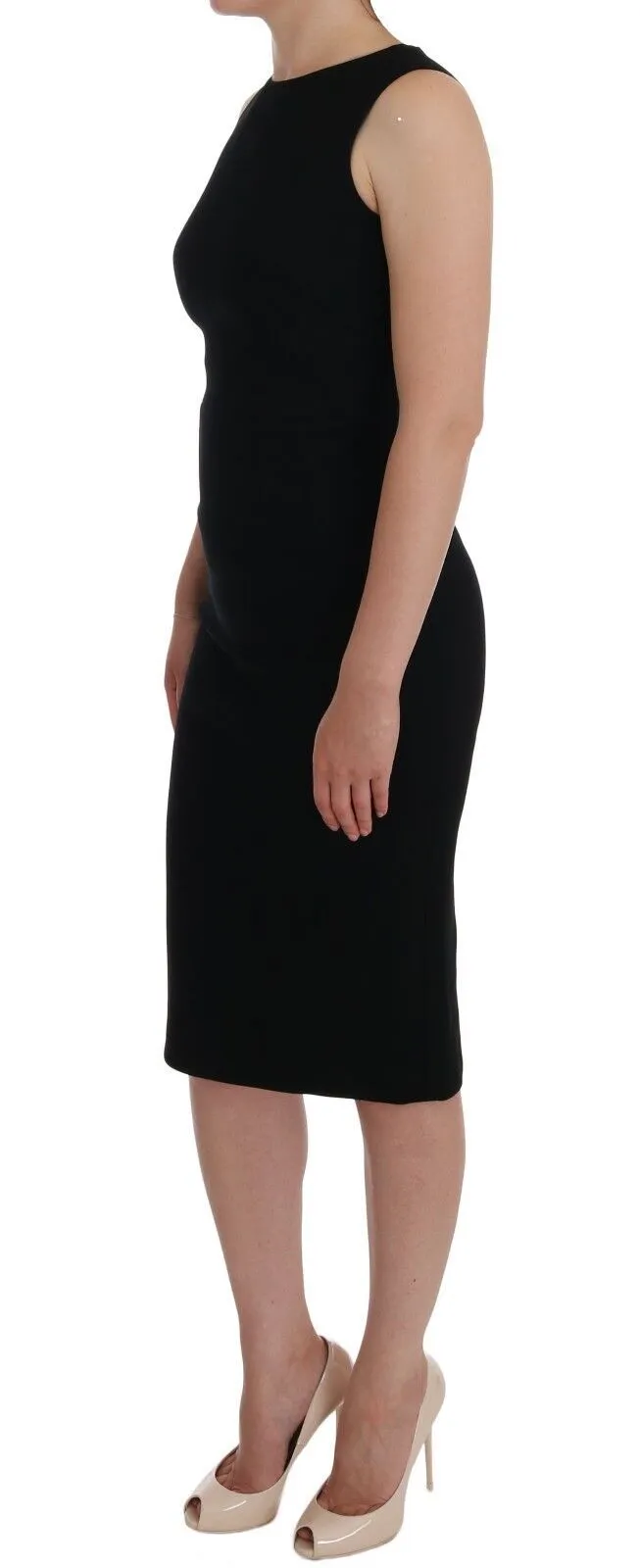 Black Stretch Crystal Sheath Gown Dress sold by Lord & Taylor product image thumbnail 2