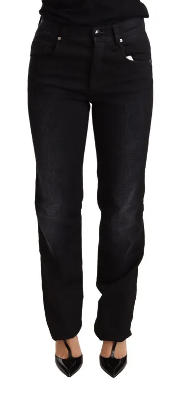 Black Washed Straight Denim Trouser Cotton Jeans sold by Lord & Taylor