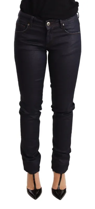 Blue Low Waist Skinny Slim Trouser Cotton  Jeans sold by Lord & Taylor