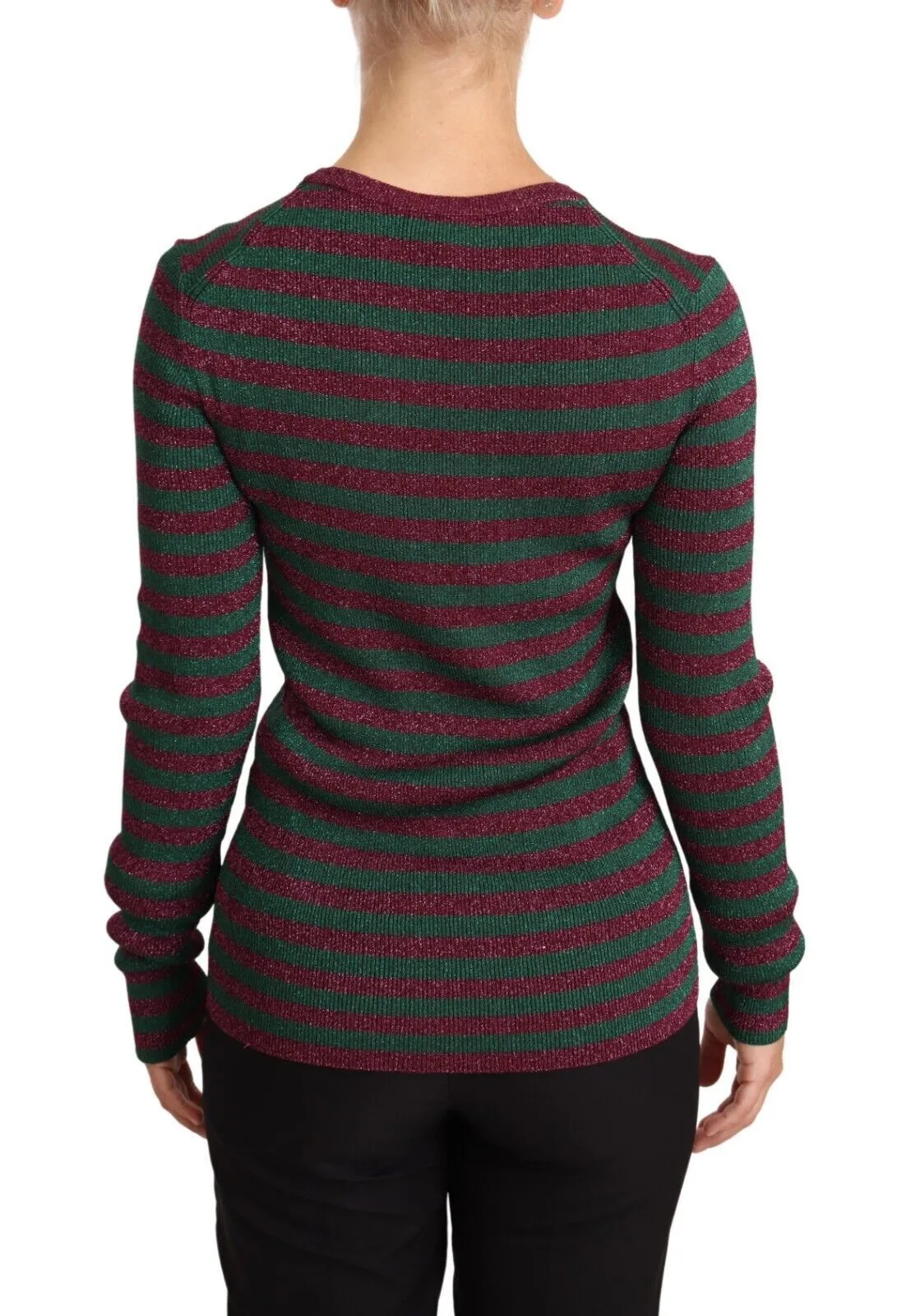 Multicolor Striped Crew Neck Pullover Sweater sold by Lord & Taylor product image thumbnail 3