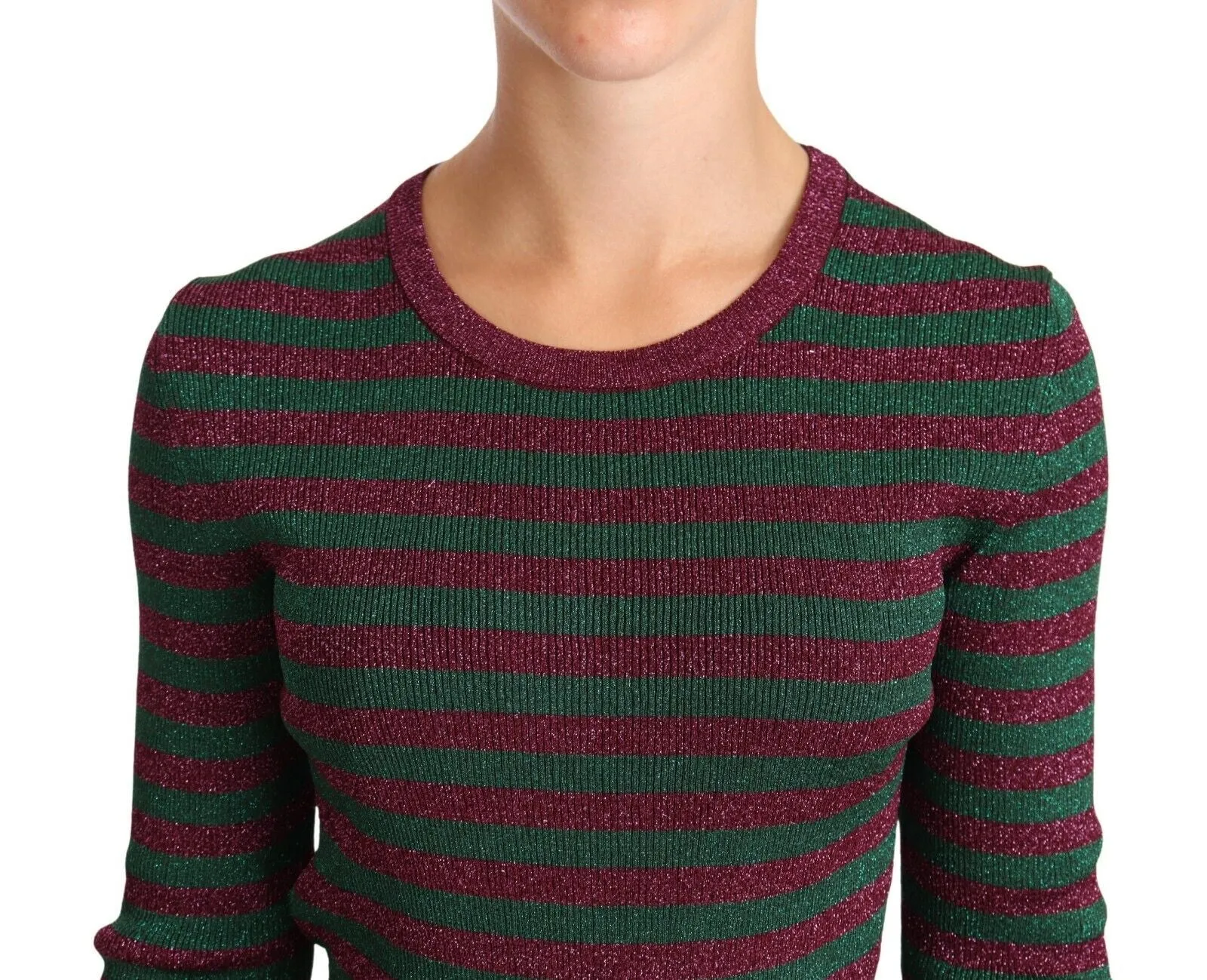 Multicolor Striped Crew Neck Pullover Sweater sold by Lord & Taylor product image thumbnail 4