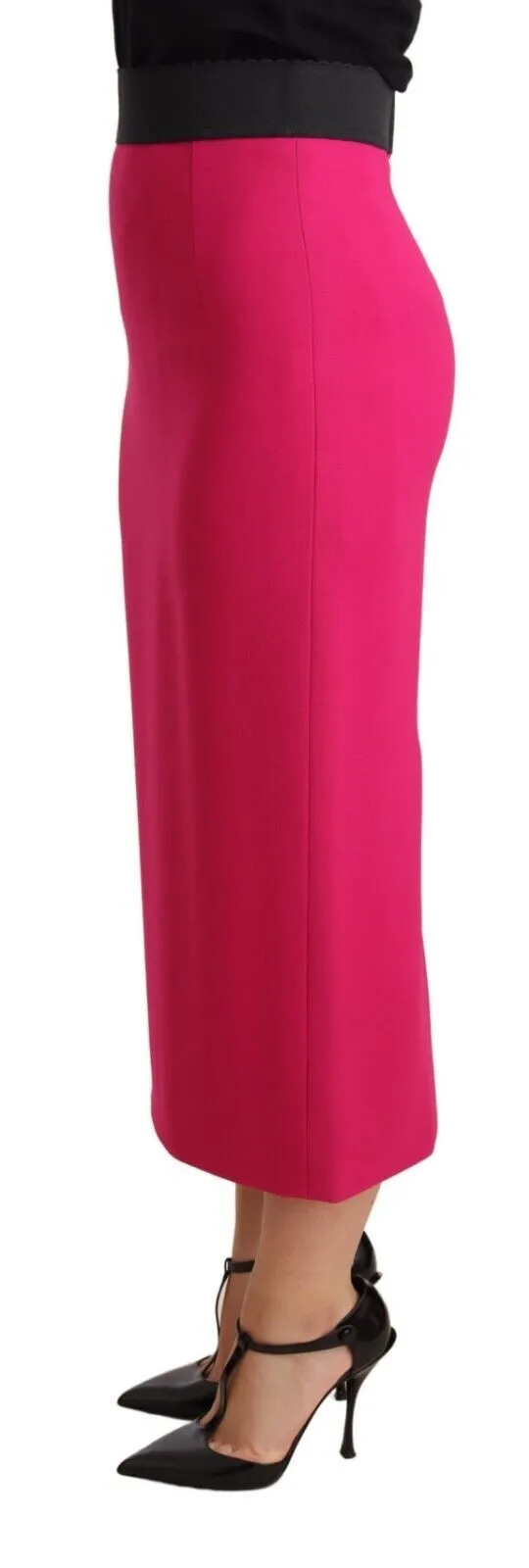 Pink High Waist Stretch Pencil Straight Skirt sold by Lord & Taylor product image thumbnail 2