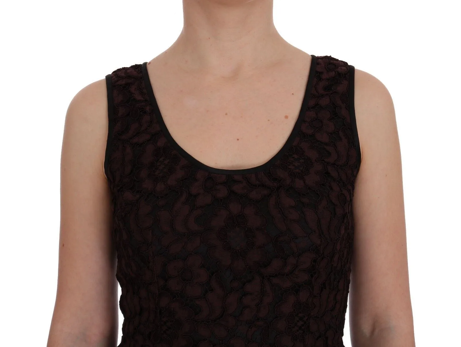 Bordeaux Floral Lace Ricamo Sheath Dress sold by Lord & Taylor product image thumbnail 5