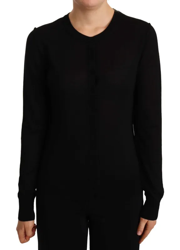 Black Crewneck Pullover STAFF Sweater Wool sold by Lord & Taylor