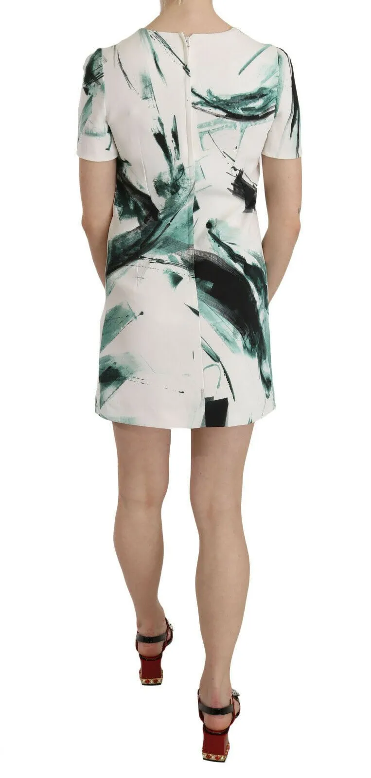 White Black Blue Shift Short Mini Dress sold by Lord & Taylor product image thumbnail 4