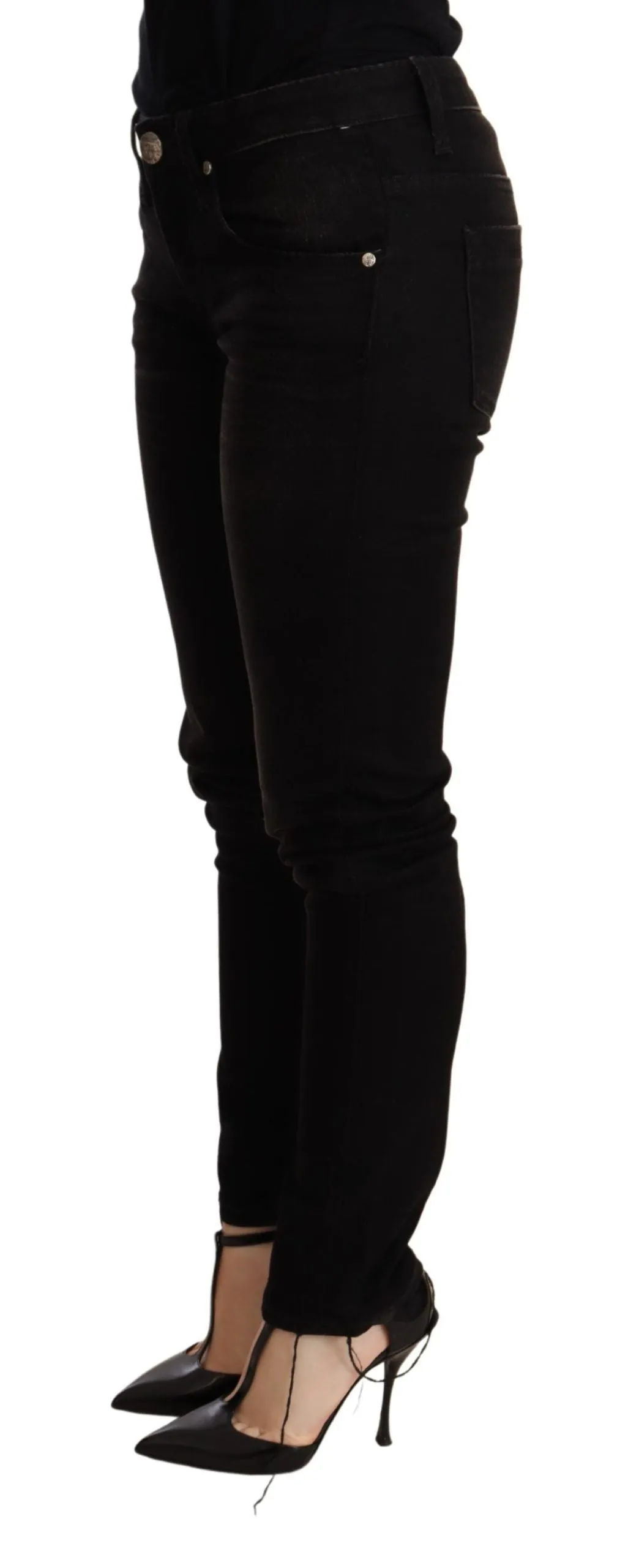 Black Low Waist Skinny Denim Trouser sold by Lord & Taylor product image thumbnail 2