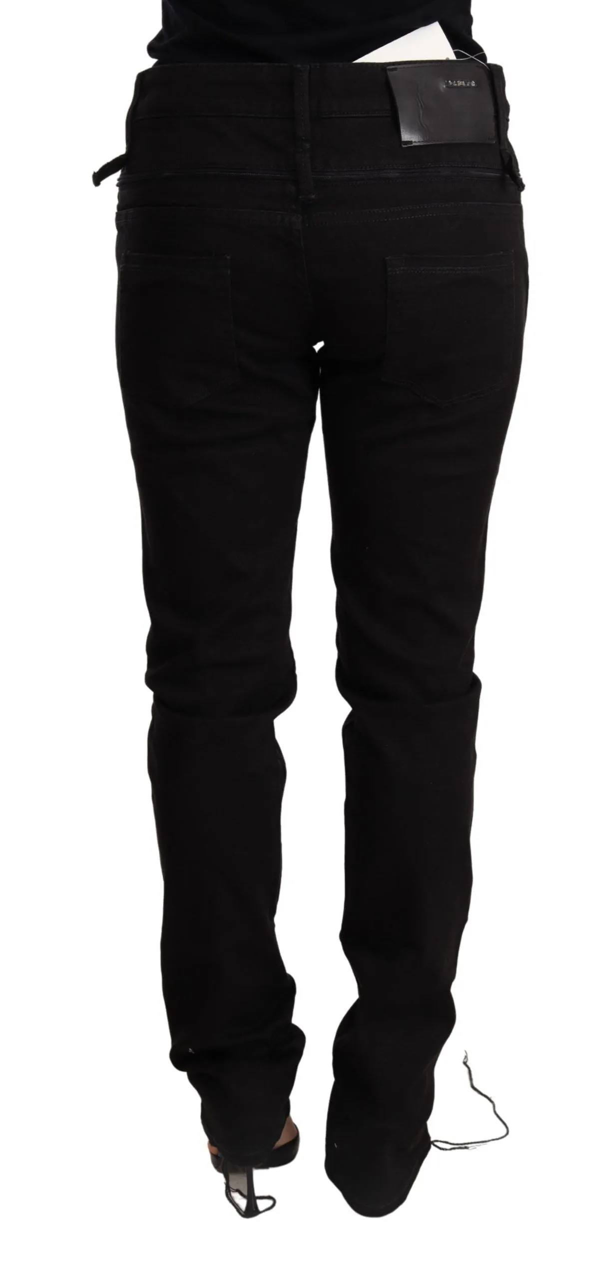 Black Low Waist Skinny Denim Jeans Trouser sold by Lord & Taylor product image thumbnail 3