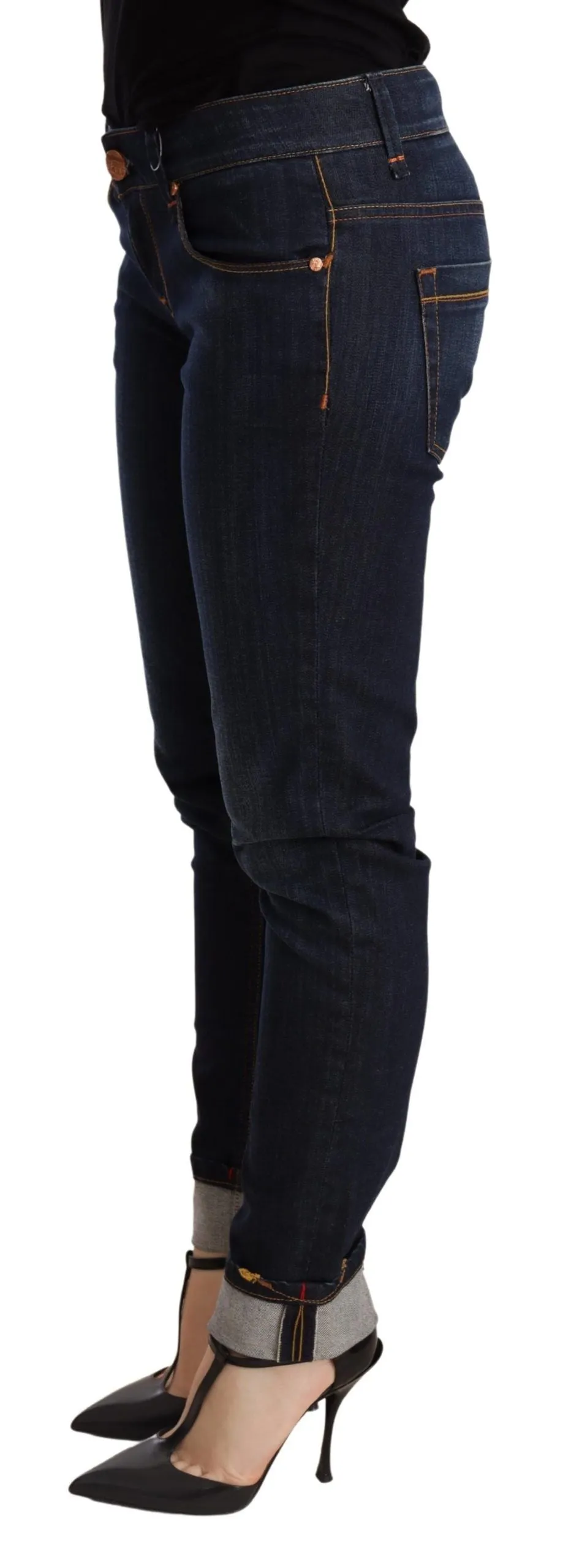 Blue Washed Low Waist Skinny Denim Trouser sold by Lord & Taylor product image thumbnail 2