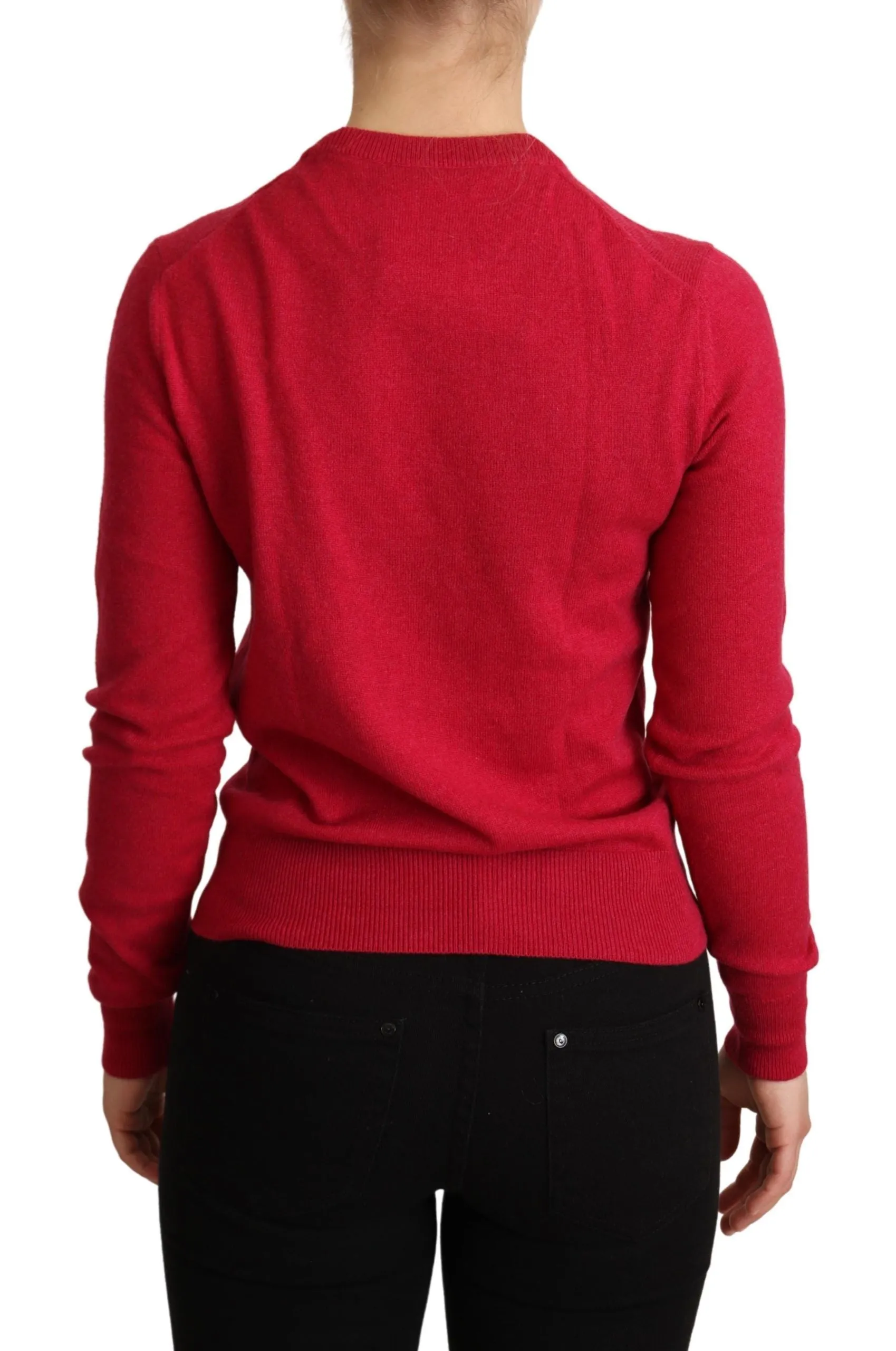 Pink Embroidered Cashmere Wool Pullover Sweater sold by Lord & Taylor product image thumbnail 3