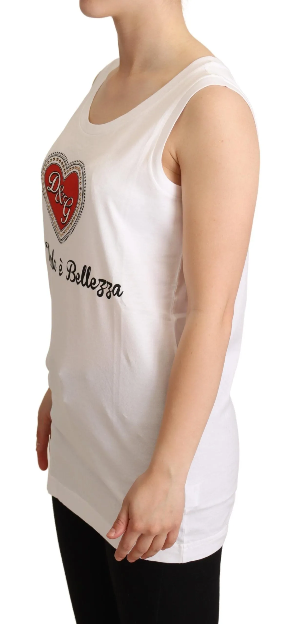 White La Moda Crystal Tank Top T-shirt sold by Lord & Taylor product image thumbnail 2