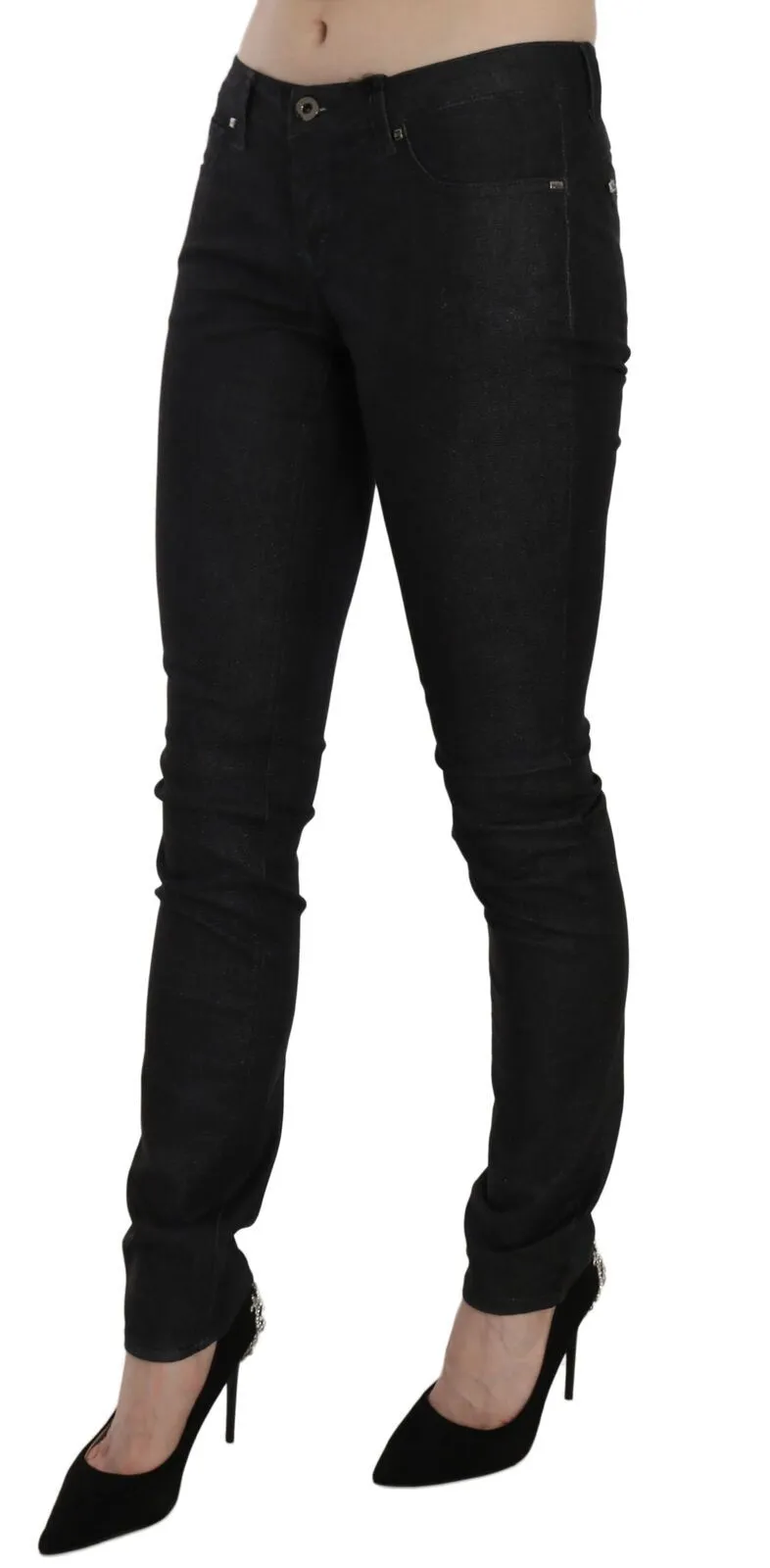 Black Low Waist Skinny Casual Denim Jeans sold by Lord & Taylor product image thumbnail 3