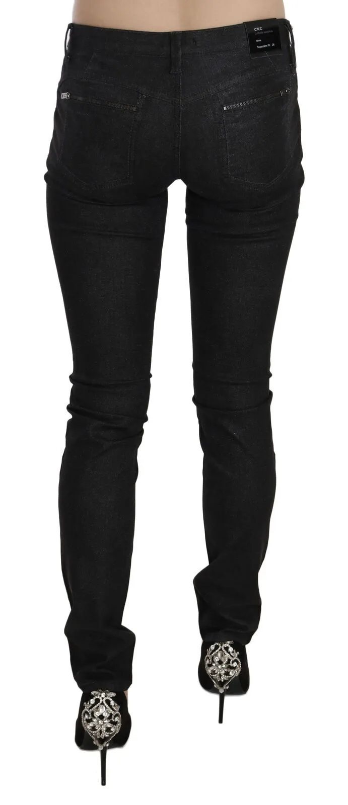 Black Low Waist Skinny Casual Denim Jeans sold by Lord & Taylor product image thumbnail 2