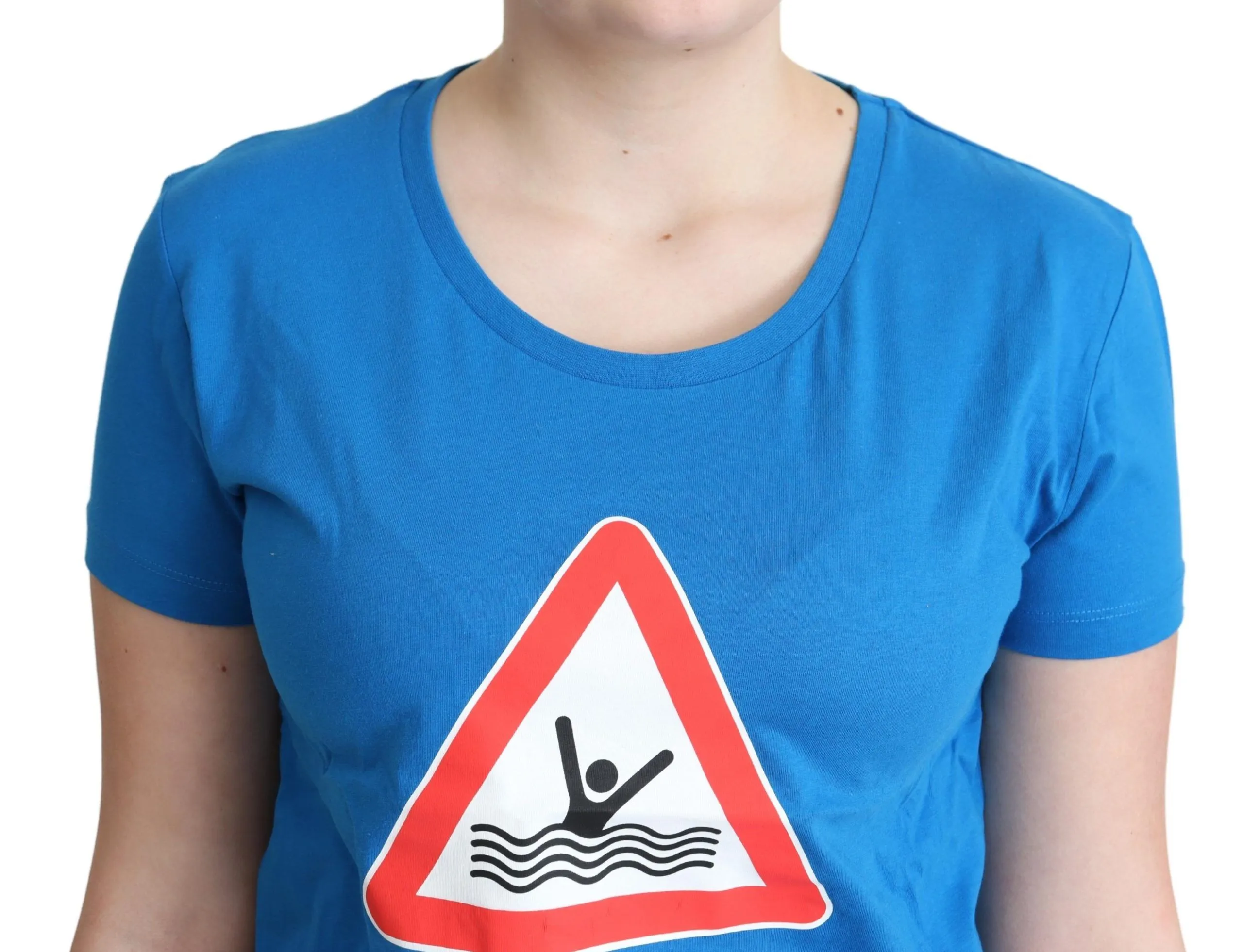 Blue Cotton Swim Graphic Triangle T-shirt sold by Lord & Taylor product image thumbnail 4