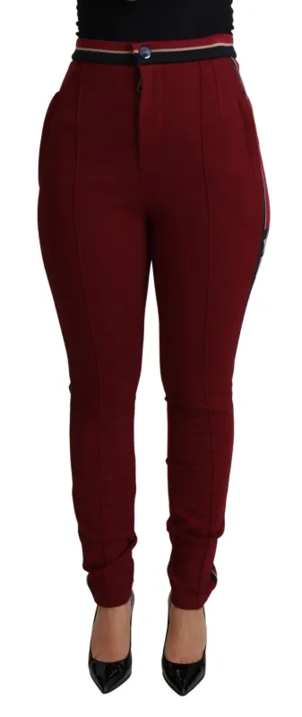Red DG Star Striped Skinny Cotton Pant sold by Lord & Taylor