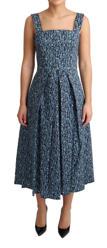Blue Heart Cotton A-Line Stretch Dress sold by Lord & Taylor