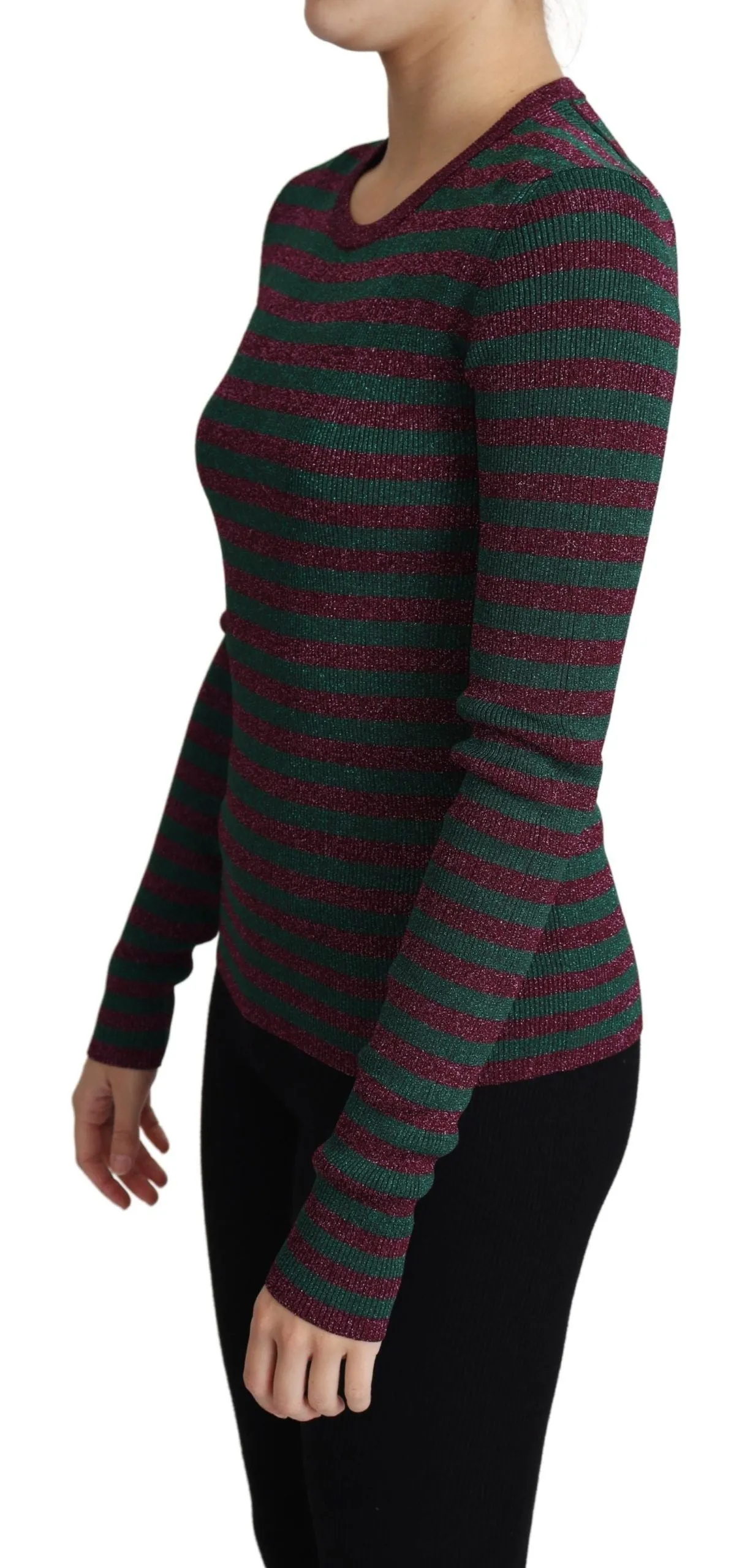 Multicolor Stripes Crew Neck Pullover Sweater sold by Lord & Taylor product image thumbnail 4