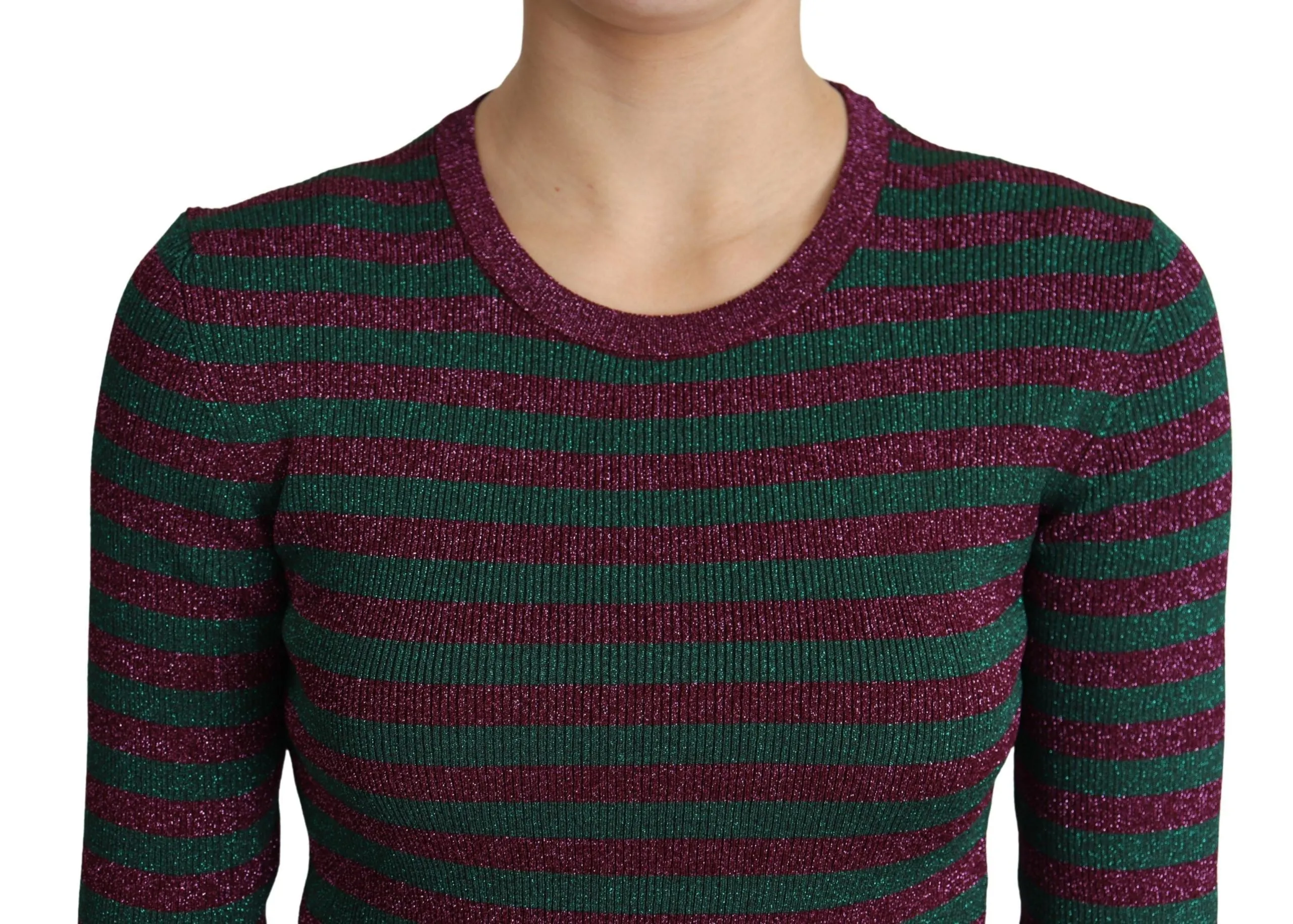 Multicolor Stripes Crew Neck Pullover Sweater sold by Lord & Taylor product image thumbnail 3