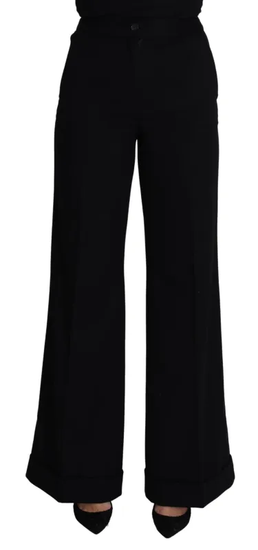 Black Cashmere Wide Leg Women Trouser Pants sold by Lord & Taylor