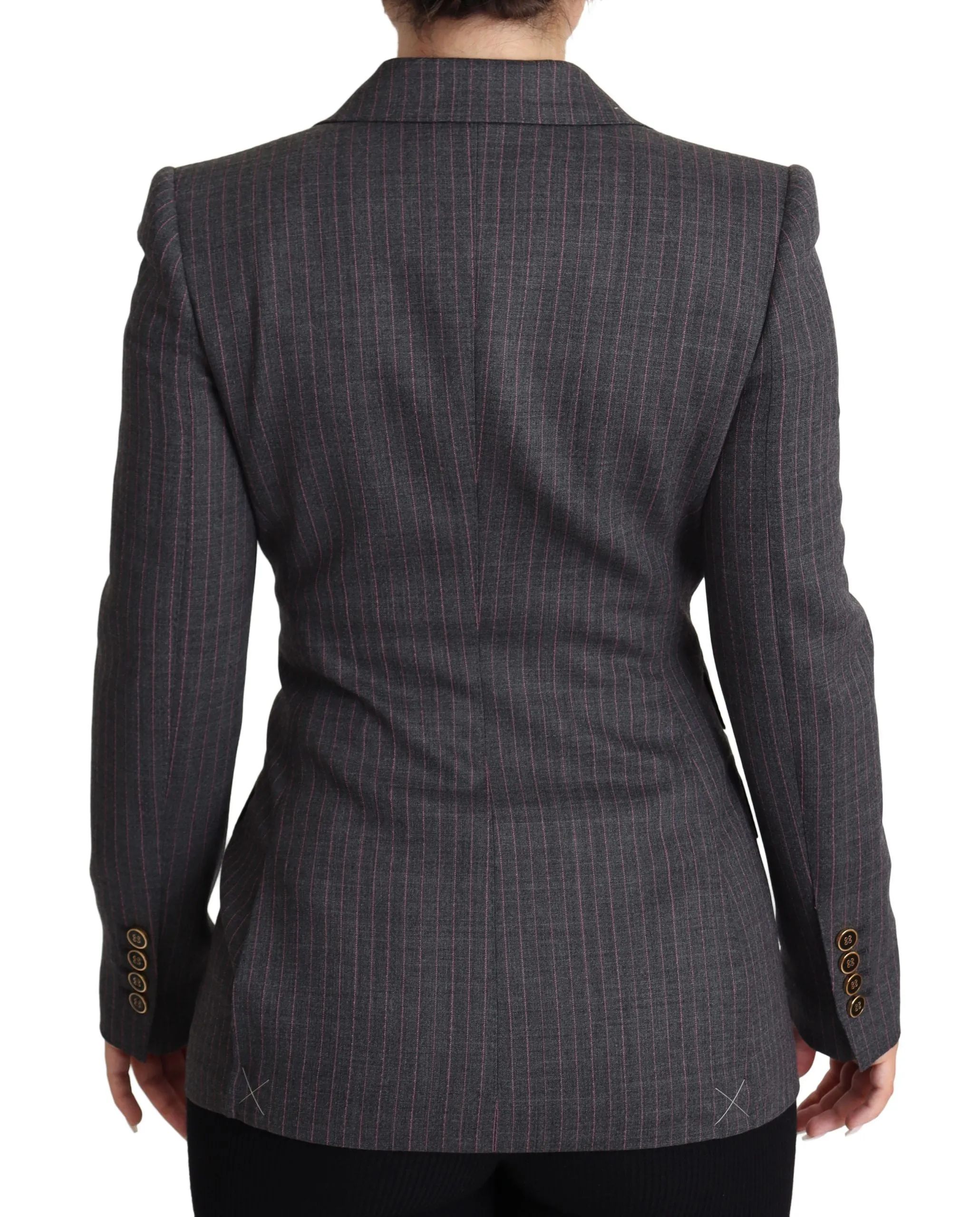 Gray Single Breasted Fitted Blazer Wool Jacket sold by Lord & Taylor product image thumbnail 4