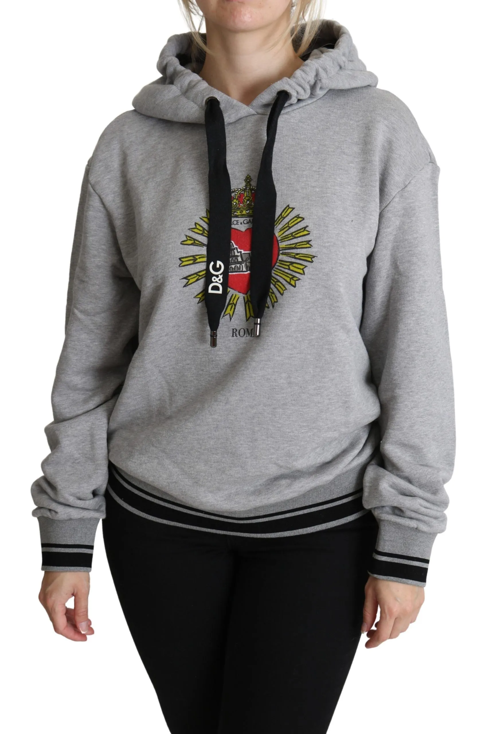 Gray Printed Hooded Exclusive Logo Sweater sold by Lord & Taylor