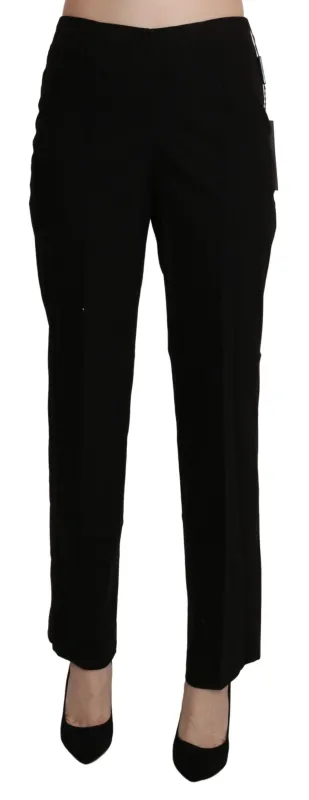 Black High Waist Straight Dress Trouser Pant sold by Lord & Taylor