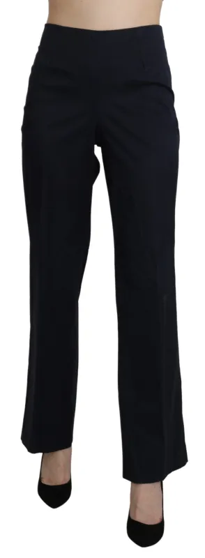 Navy Blue High Waist Straight Dress Trouser Pants sold by Lord & Taylor