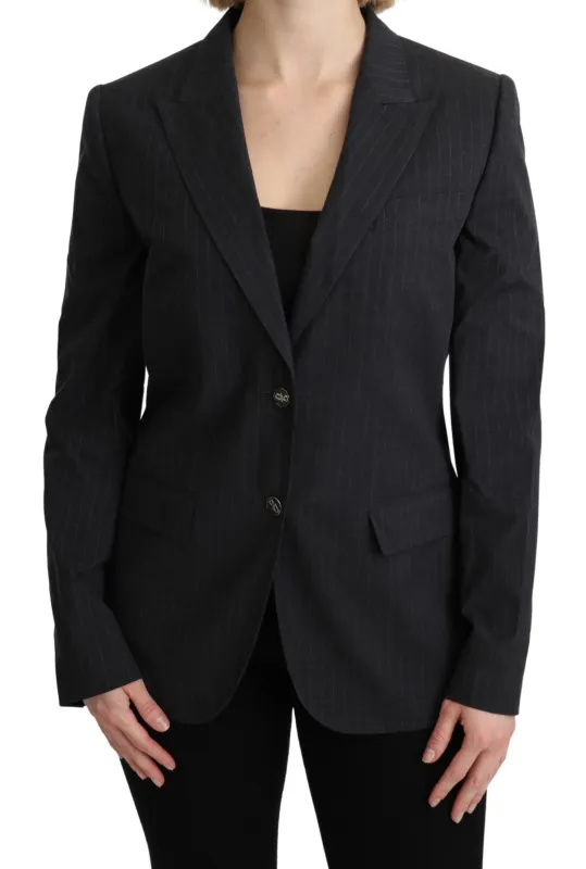 Gray Single Breasted Blazer Cotton Jacket sold by Lord & Taylor