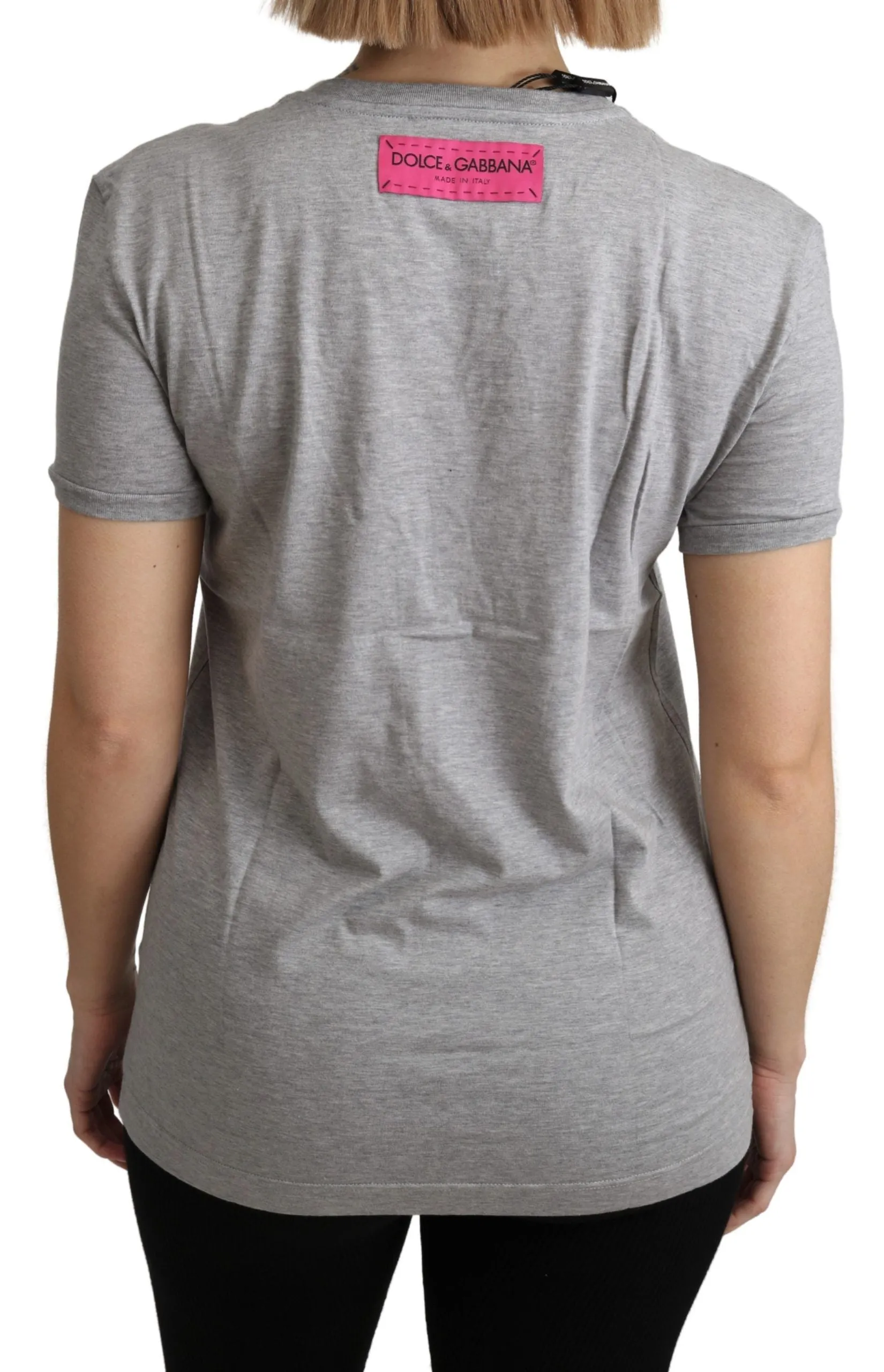 Gray Cotton Amore e Bellezza Top T-shirt sold by Lord & Taylor product image thumbnail 4