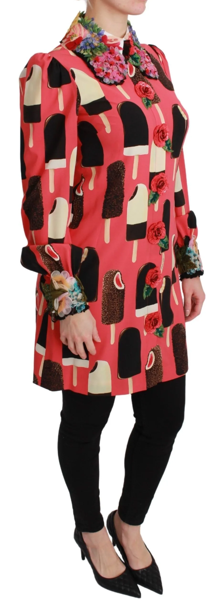 Pink Ice Cream Roses Sequined Dress sold by Lord & Taylor product image thumbnail 3