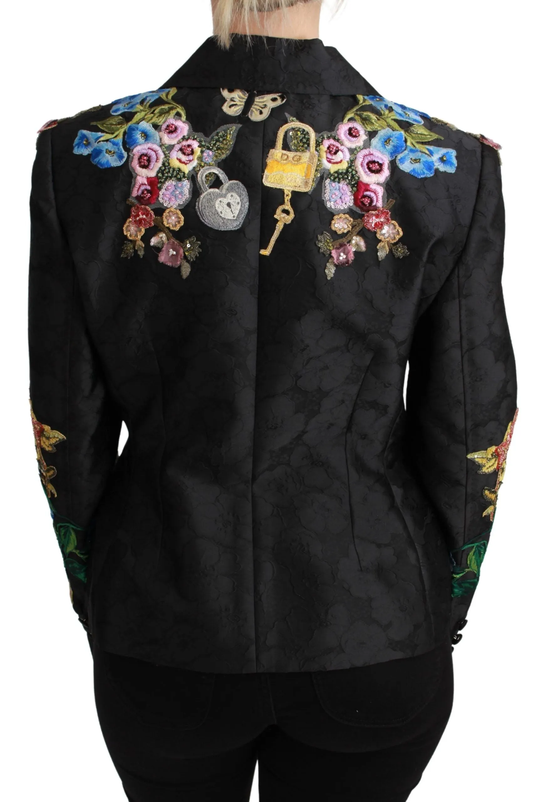 Black Brocade Crystal Blazer Jacket sold by Lord & Taylor product image thumbnail 4