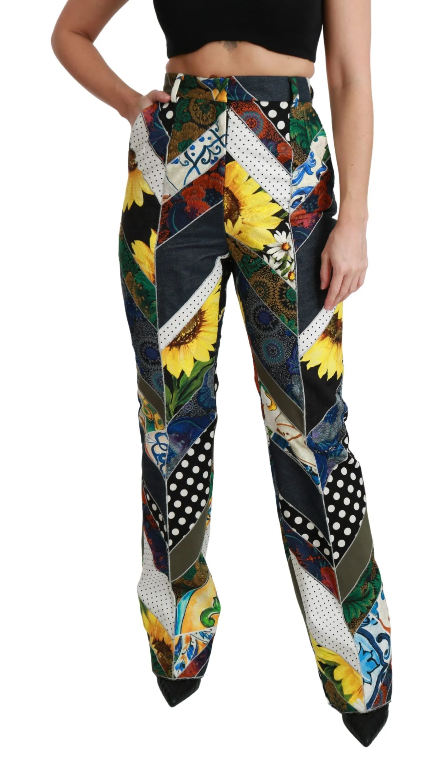 Multicolor Print High Waist Straight Pants sold by Lord & Taylor