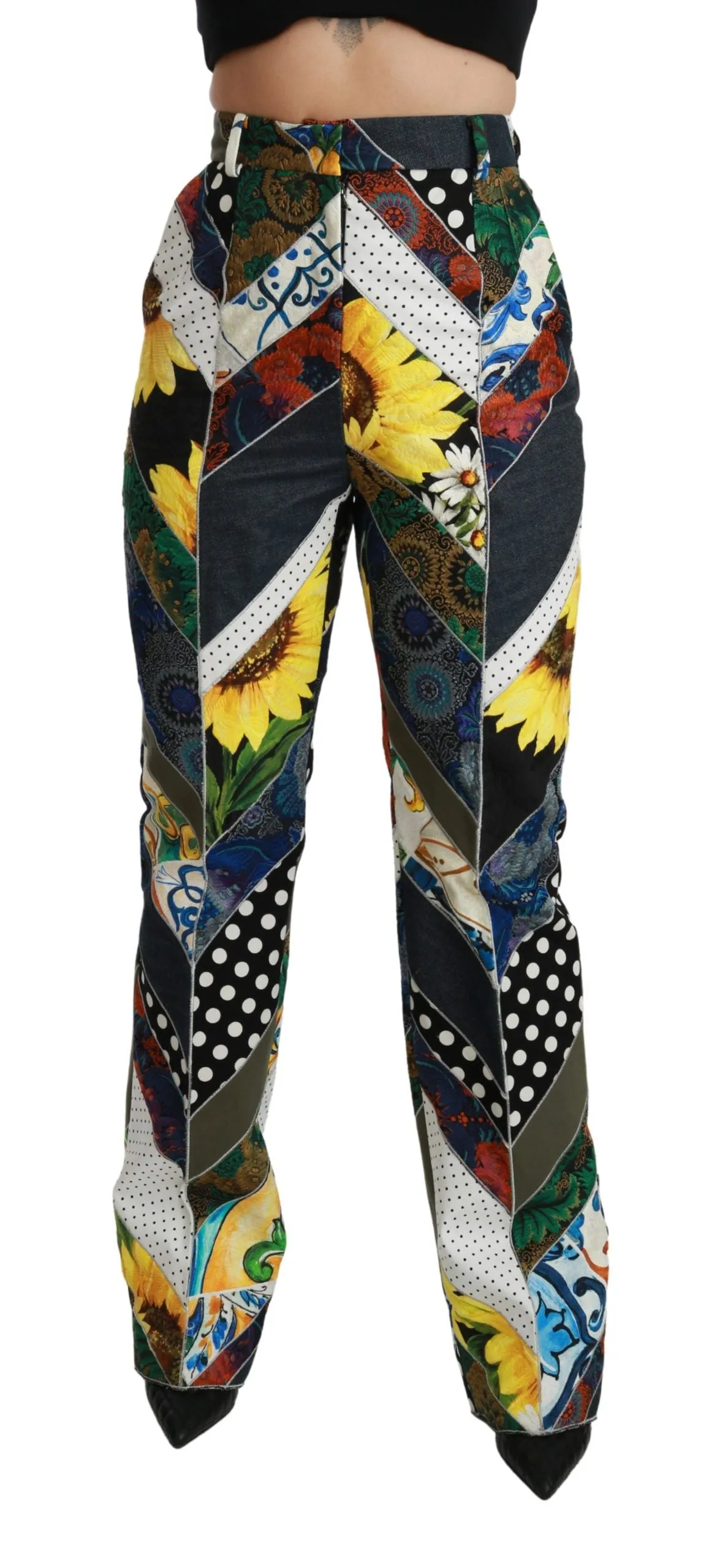Multicolor Print High Waist Straight Pants sold by Lord & Taylor product image thumbnail 5