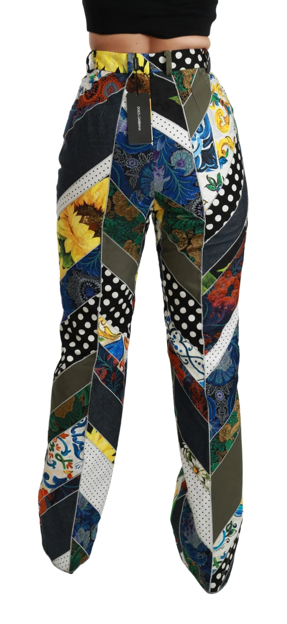 Multicolor Print High Waist Straight Pants sold by Lord & Taylor product image thumbnail 2