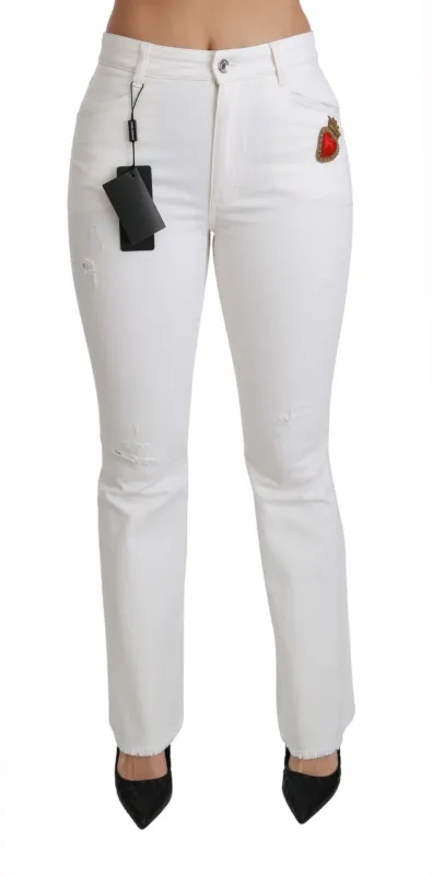 White Heart Flared Stretch Cotton Pants sold by Lord & Taylor
