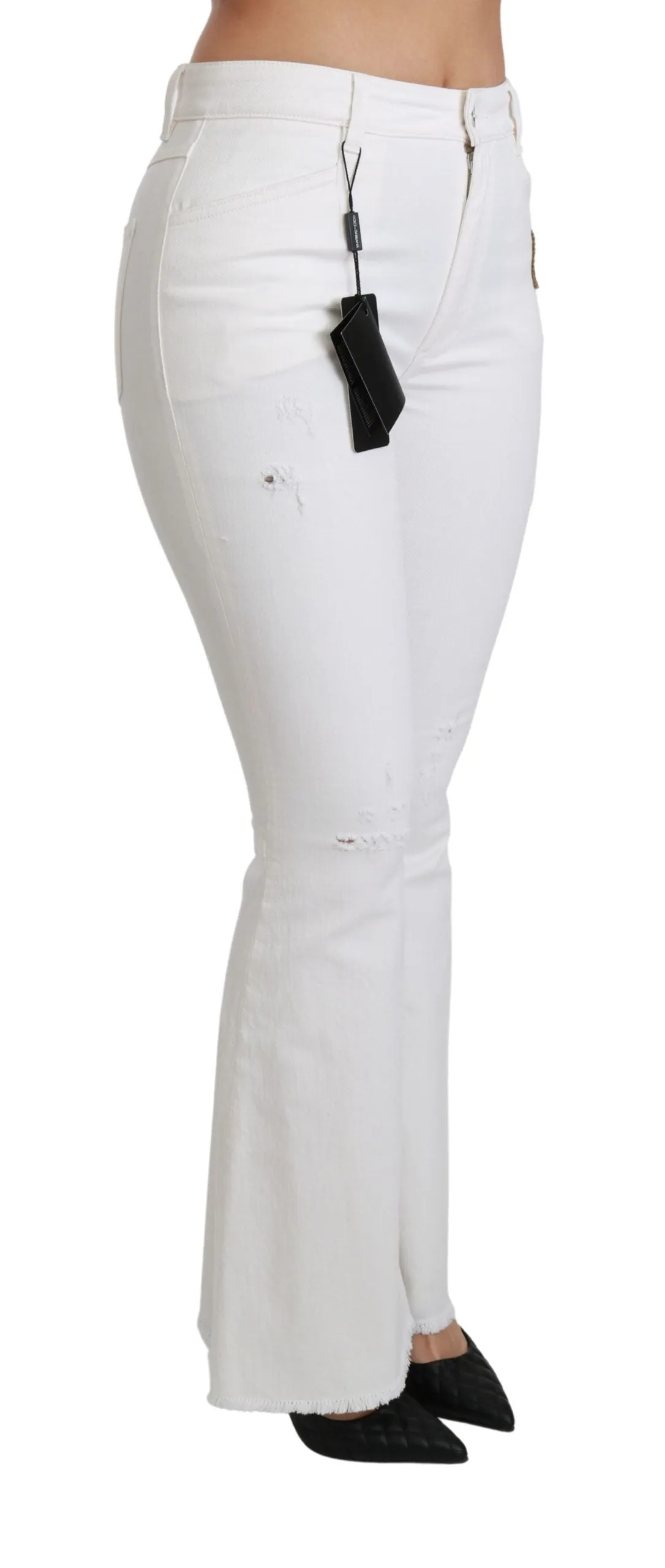 White Heart Flared Stretch Cotton Pants sold by Lord & Taylor product image thumbnail 3