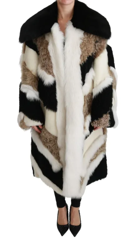 Sheep Fur Shearling Cape Jacket Coat sold by Lord & Taylor