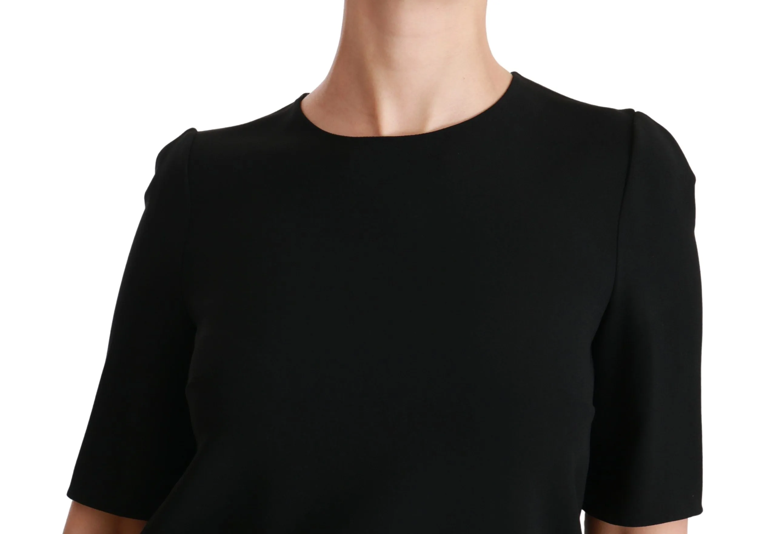 Black Short Sleeve Casual Top Stretch Blouse sold by Lord & Taylor product image thumbnail 5