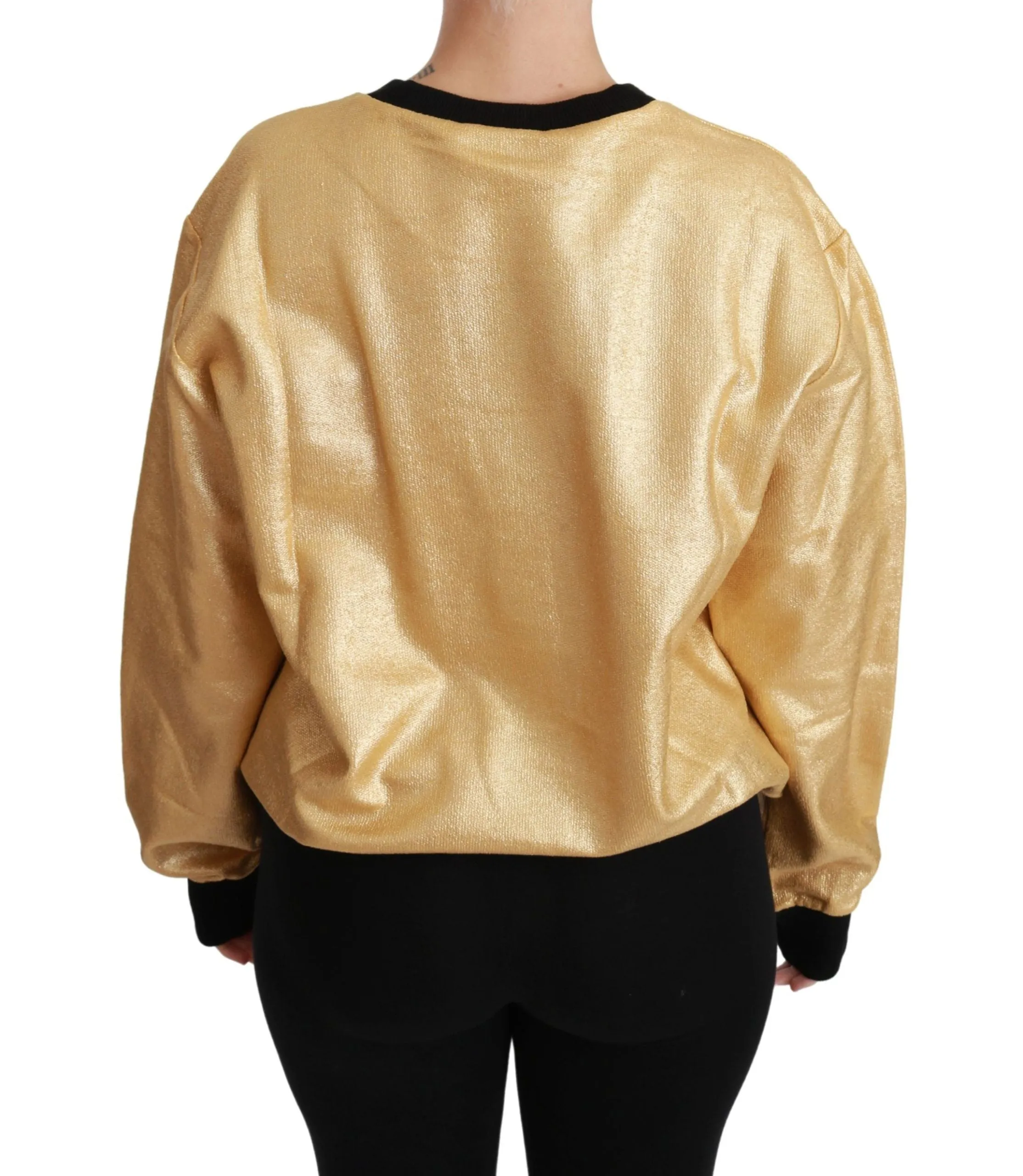 Gold Cotton Crewneck Pullover Sweater sold by Lord & Taylor product image thumbnail 4