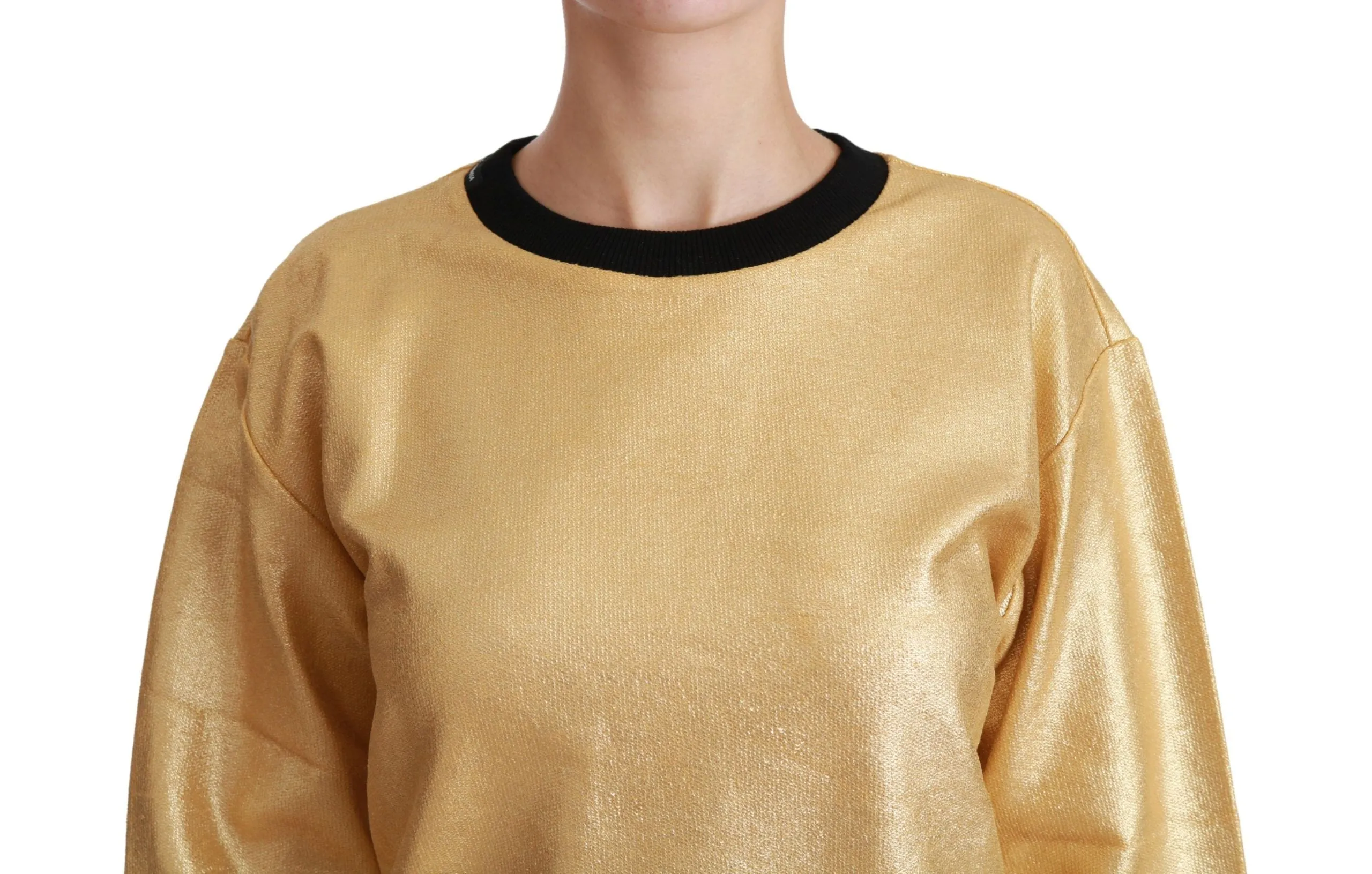 Gold Cotton Crewneck Pullover Sweater sold by Lord & Taylor product image thumbnail 5