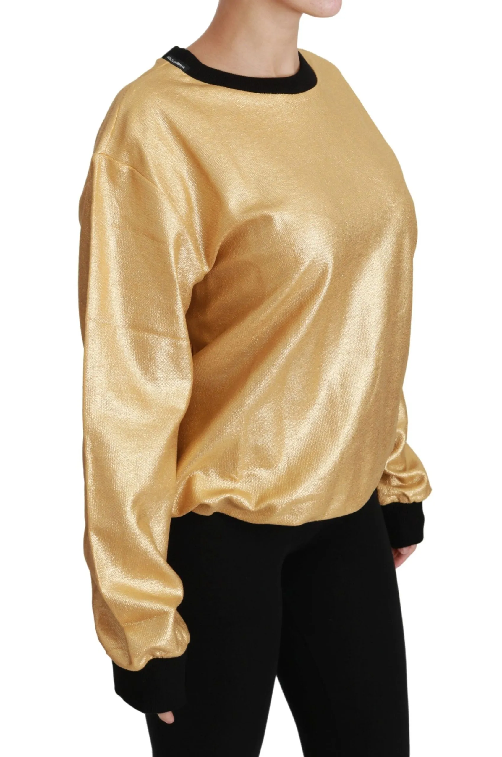 Gold Cotton Crewneck Pullover Sweater sold by Lord & Taylor product image thumbnail 2