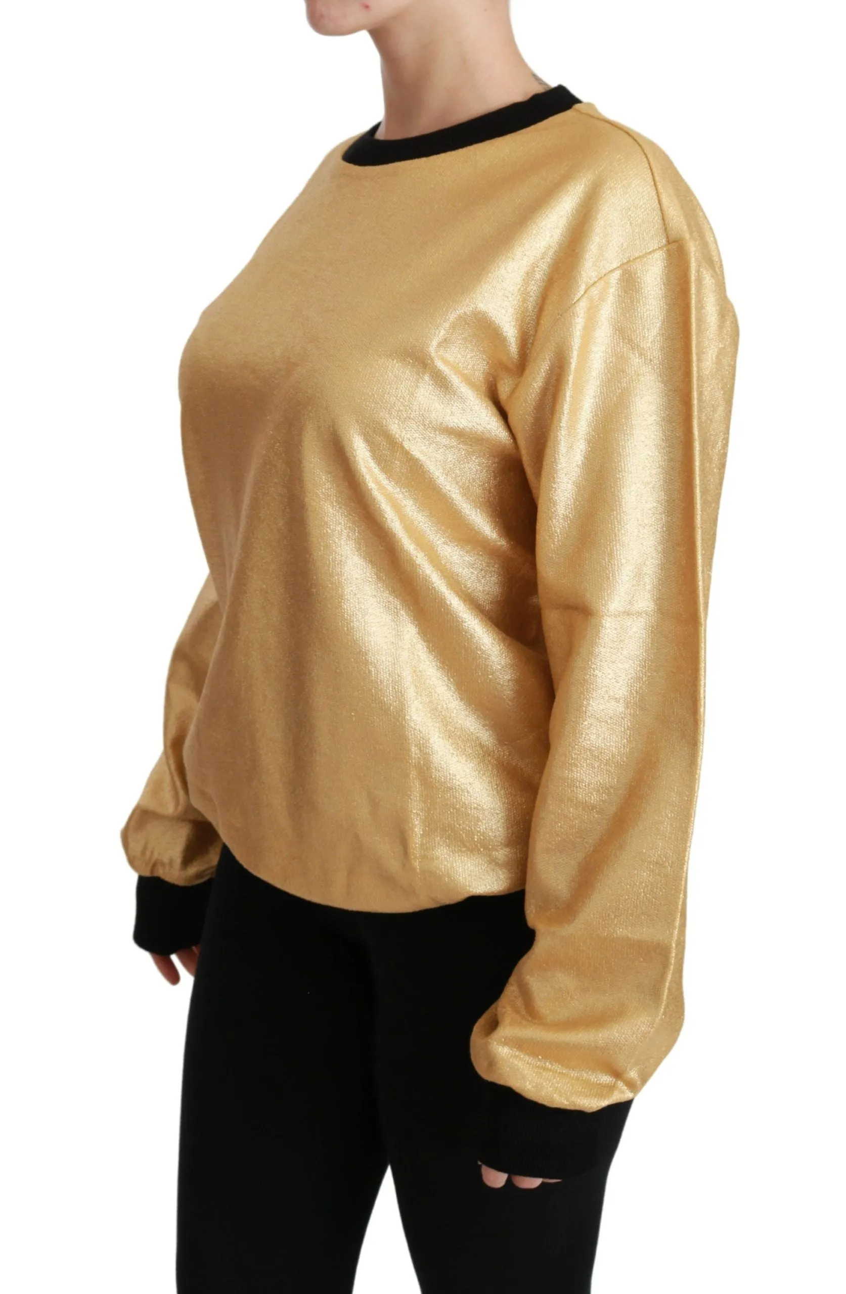 Gold Cotton Crewneck Pullover Sweater sold by Lord & Taylor product image thumbnail 3