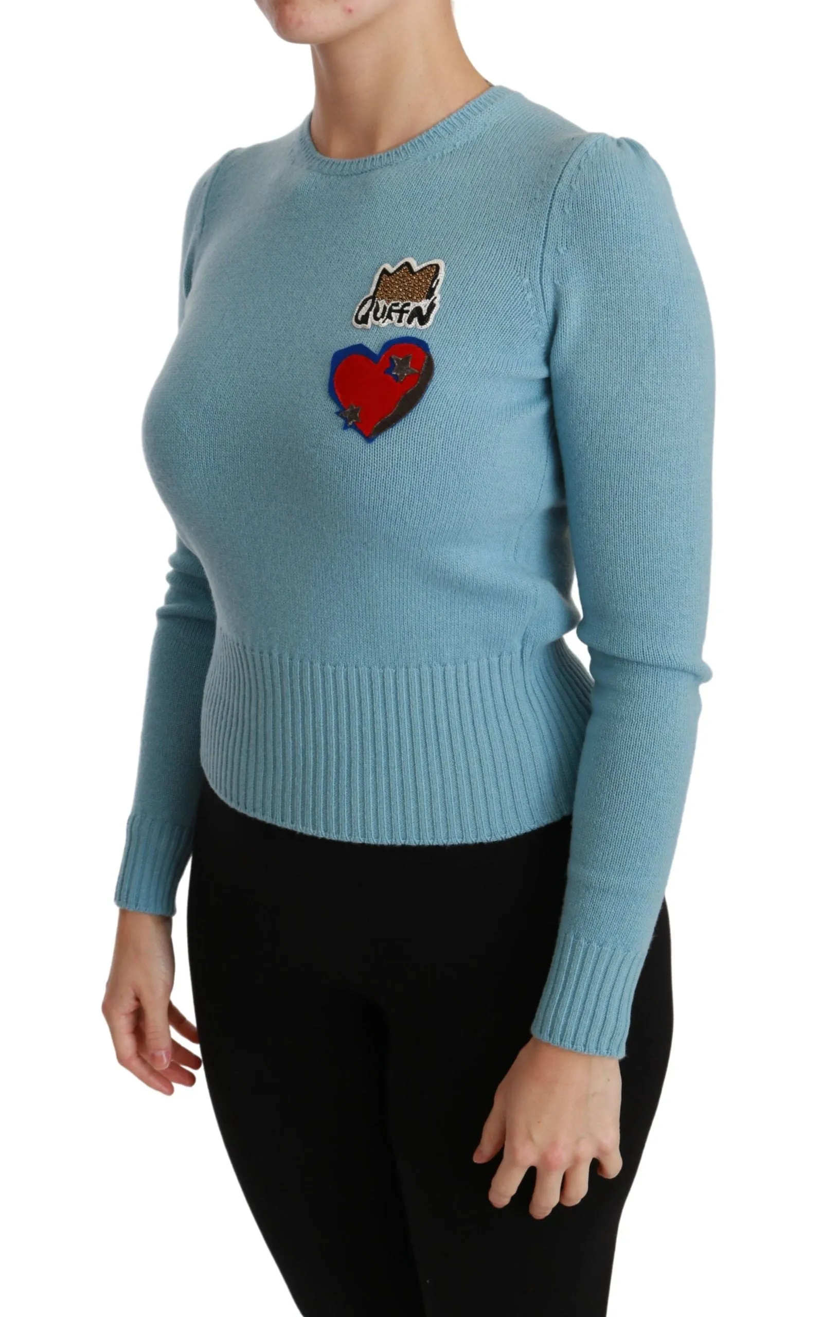 Blue Wool Queen Heart Pullover Sweater sold by Lord & Taylor product image thumbnail 3