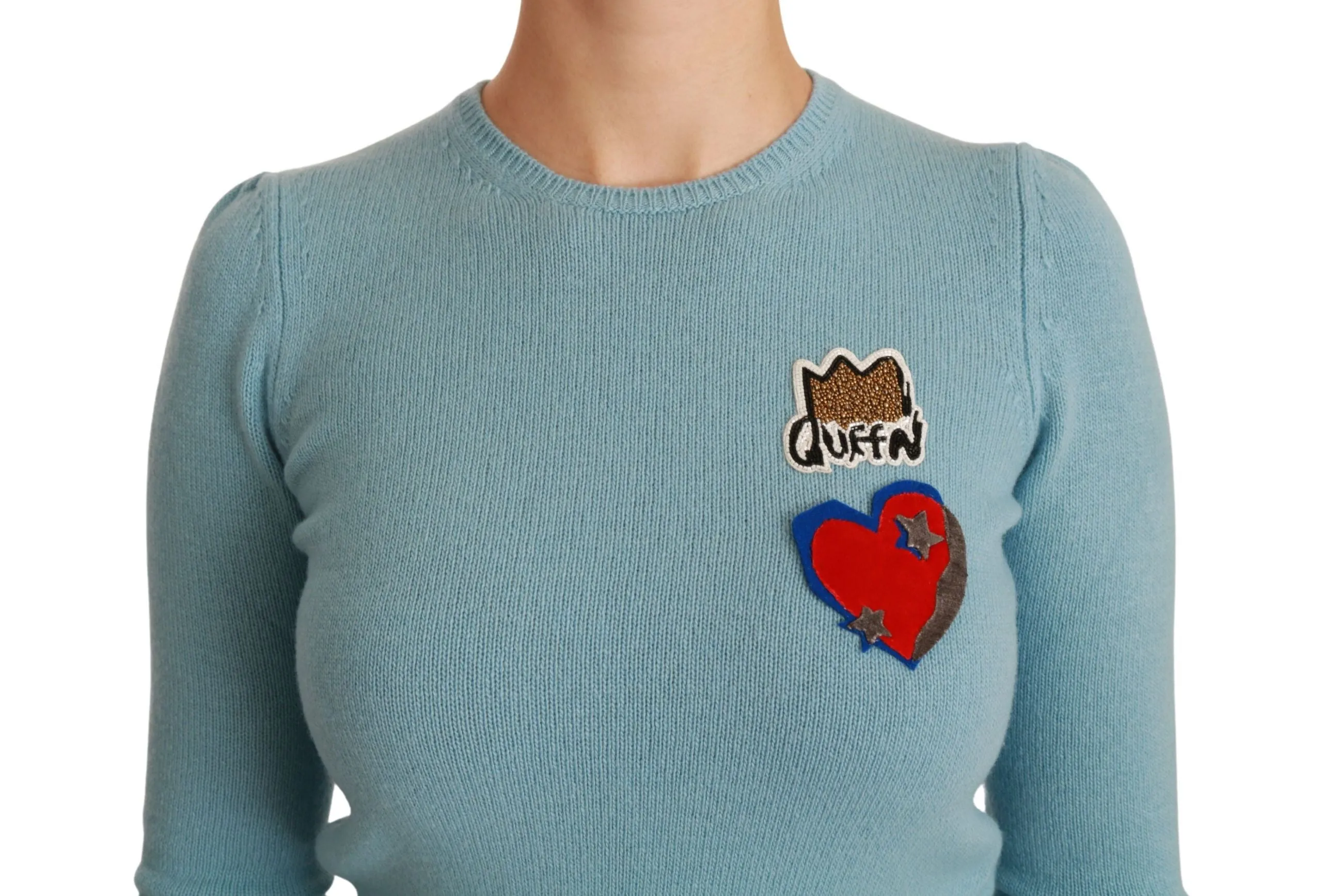 Blue Wool Queen Heart Pullover Sweater sold by Lord & Taylor product image thumbnail 5