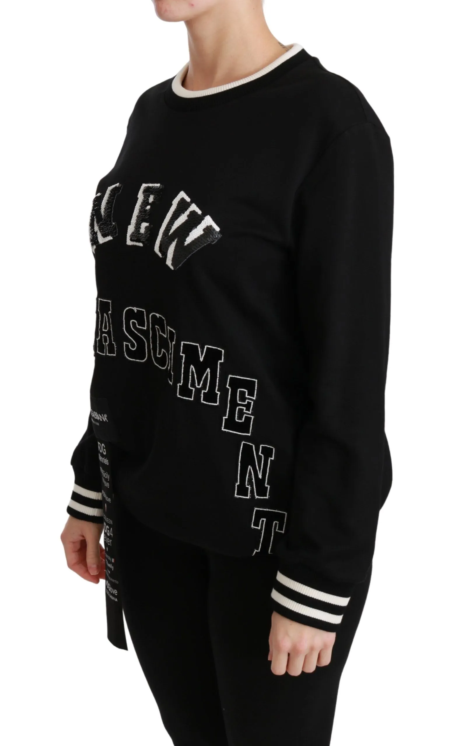 Black Rinascimento #DGmillennials Sweater sold by Lord & Taylor product image thumbnail 3