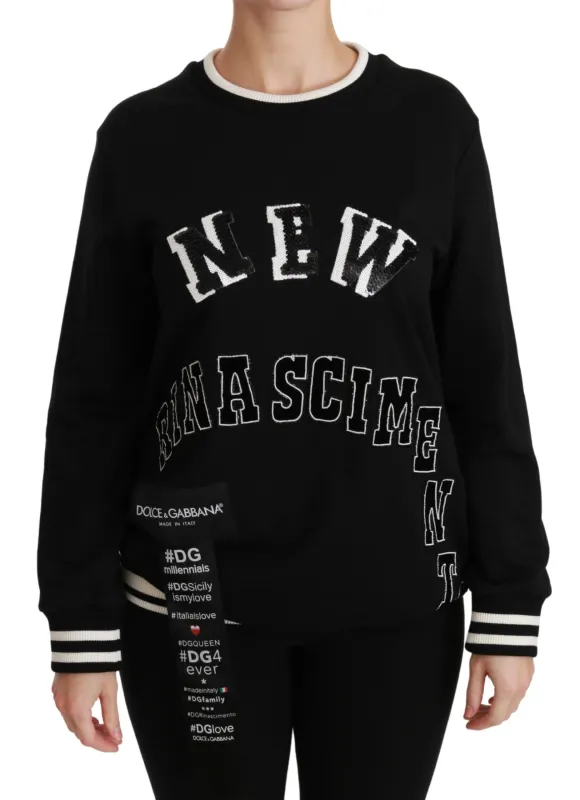 Black Rinascimento #DGmillennials Sweater sold by Lord & Taylor