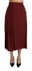 Red High Waist Pleated Maxi Wool Skirt sold by Lord & Taylor