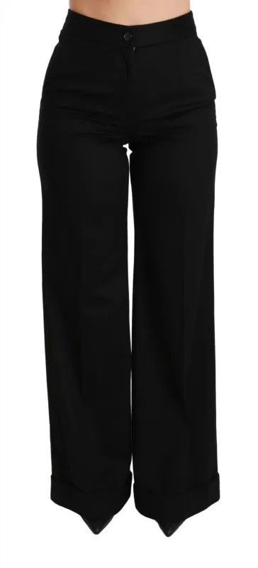 Black Wide Leg Flared Trouser Cashmere Pants sold by Lord & Taylor
