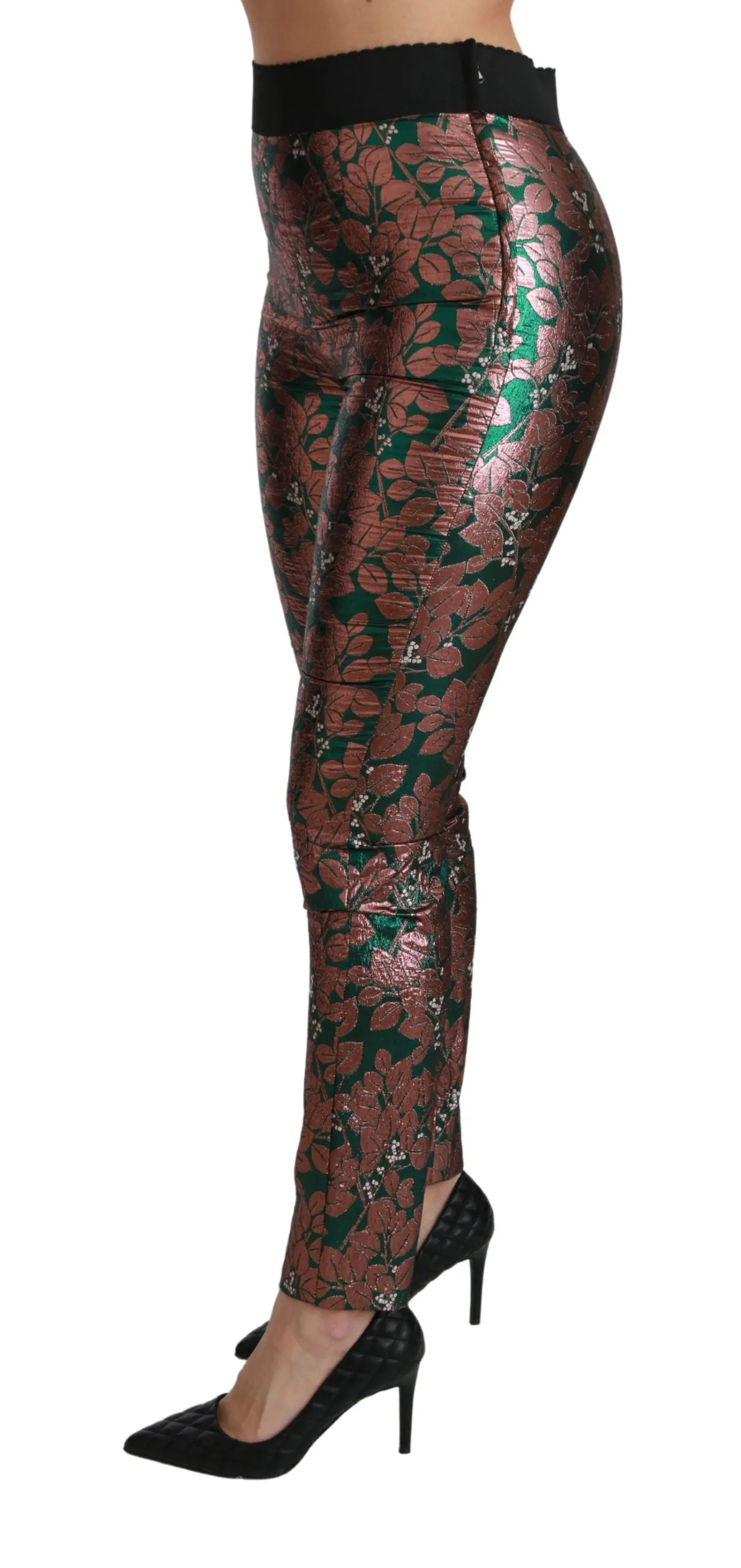 Green Bronze Leaf Tights Skinny Pants sold by Lord & Taylor product image thumbnail 4