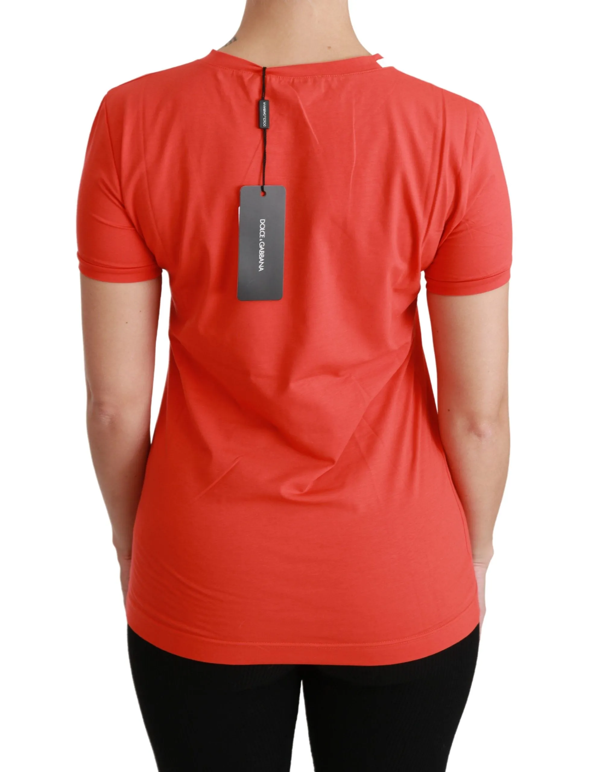 Red Crewneck Short Sleeve T-shirt Cotton Top sold by Lord & Taylor product image thumbnail 4